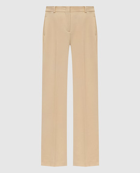 Ermanno Scervino Бежеві штани з вовни D476P718KGK