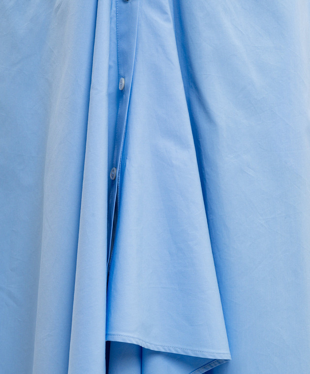 Alexander McQueen Блакитна сукня-сорочка 863958QAABT зображення 5