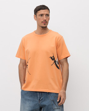 JW Anderson Помаранчева футболка з принтом JT0310PG1937