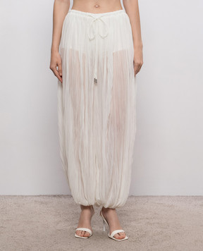 Simkhai Джогери Afton Crinkle Jersey кольору айворі 3264000CJ