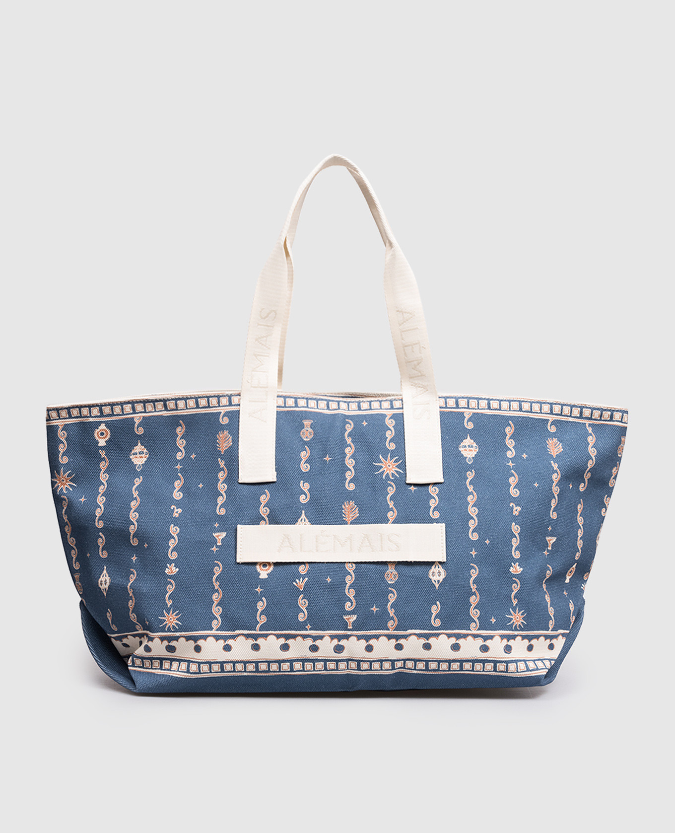 

Синий шопер Acacia с узором, Сумки на плечо