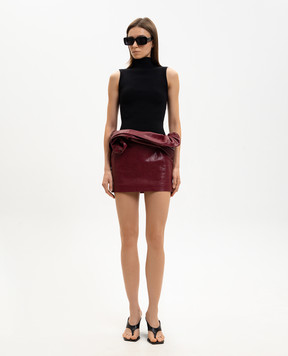 Magda Butrym Чорний топ в рубчик KNITWEAR12TOP373526