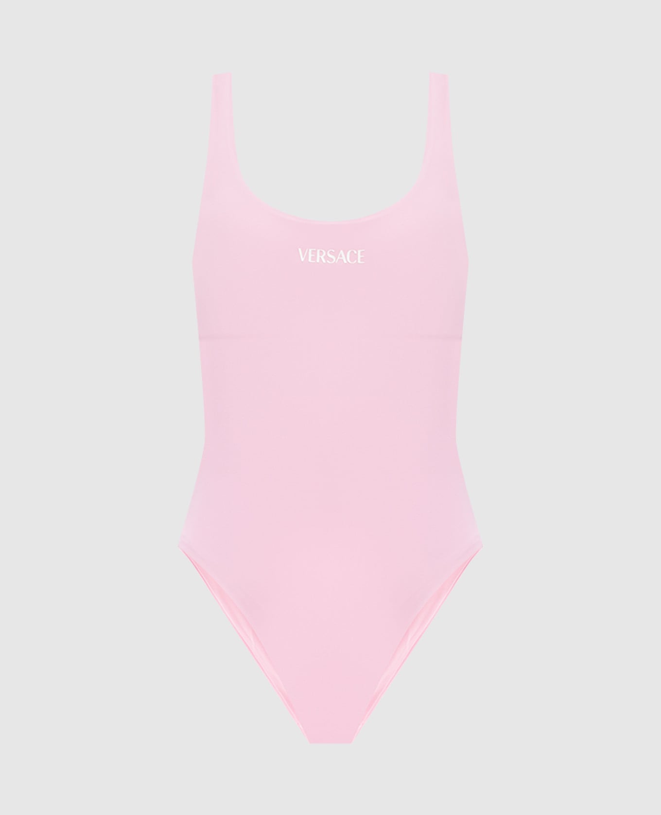 Розовый купальник с логотипом