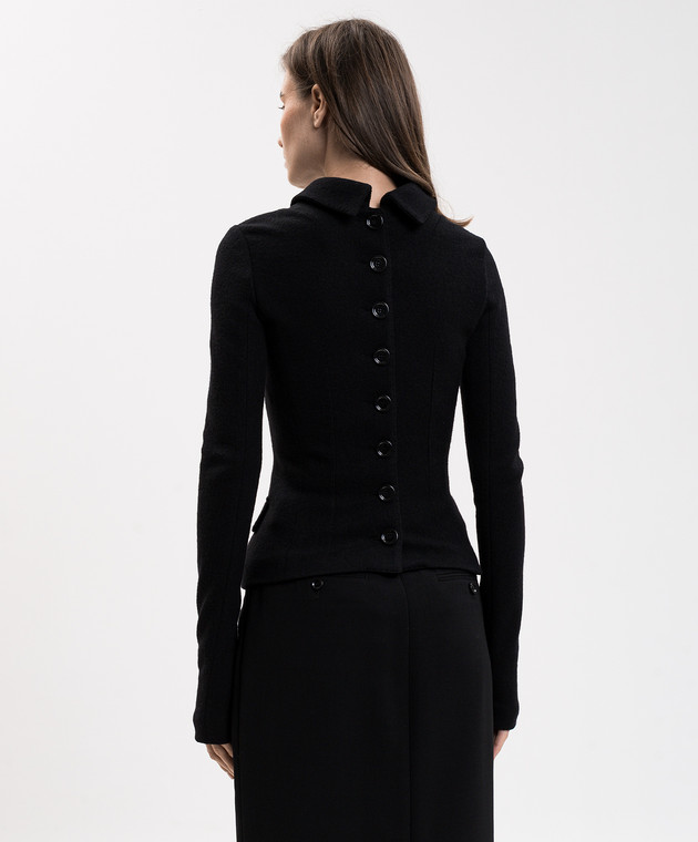 Dolce&Gabbana Чорний жакет з вовни F27LPTHU2BB зображення 4