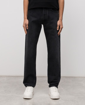 Off-White Серые джинсы с логотип патч 44MYA175C9D001