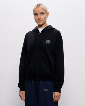 Vetements Черная спортивная куртка с принтом MH27ZU194B