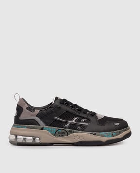 Premiata Черные комбинированные кроссовки DRAKE DRAKE