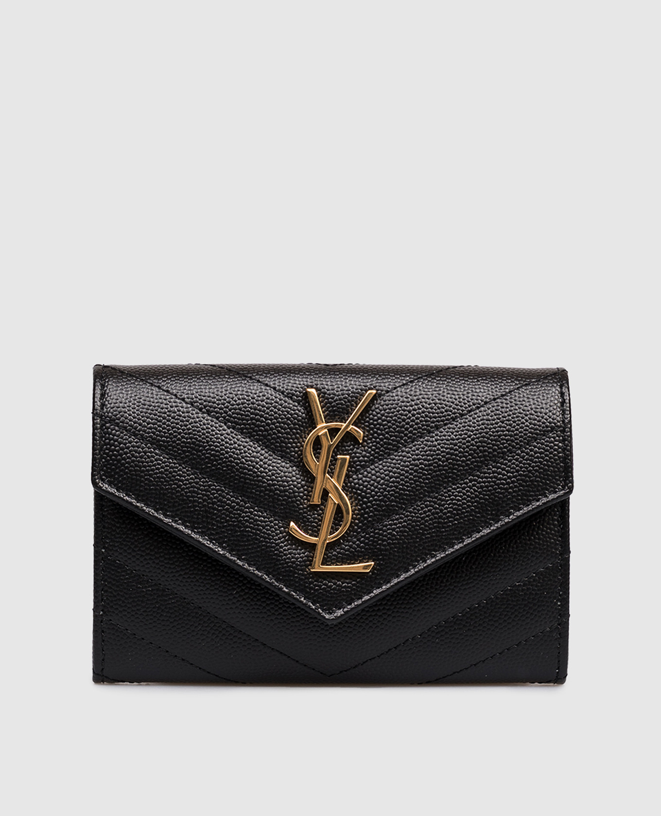 Черный кожаный портмоне CASSANDRE