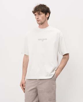 Off-White Зелена футболка з принтом логотипа 44MAA120S26J007