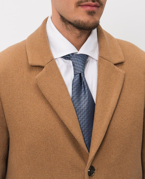 Stefano Ricci Синя краватка із шовку у візерунок CCX60009