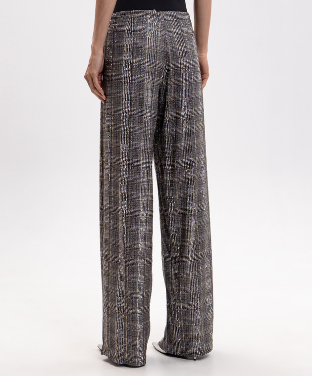 Ermanno Scervino Брюки в клетку с кристаллами D492P353CTXHF изображение 4