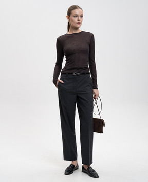 JOSEPH Сірі штани Trina з вовни JF009409