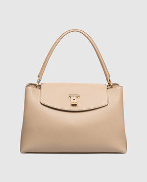 Bally Бежева шкіряна сумка Lock Me WAH028VT710