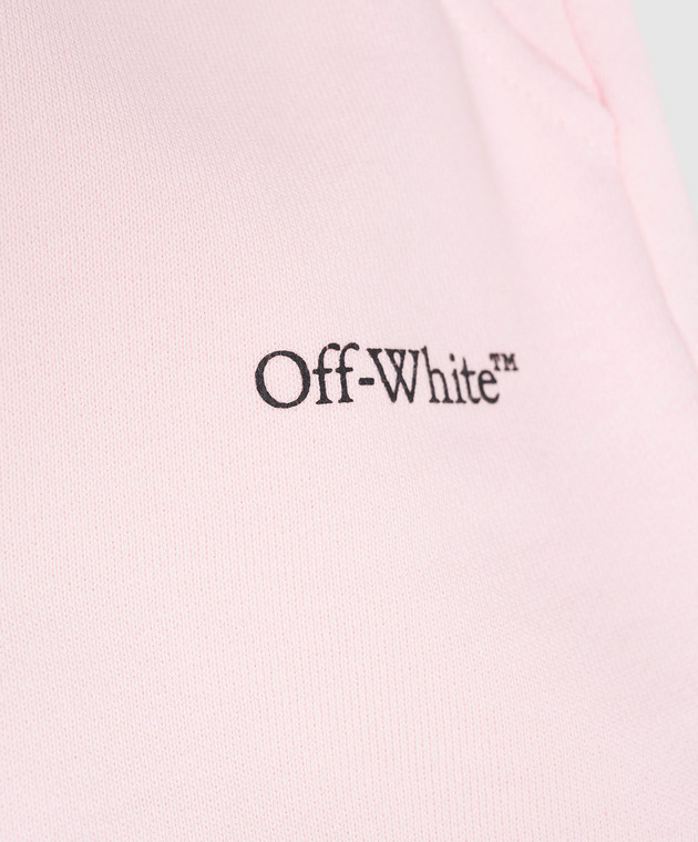 Off-White Дитяча рожева спідниця з принтом логотипа 44GCK002S26F001 зображення 3