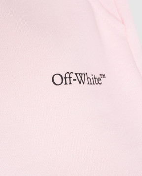 Off-White Дитяча рожева спідниця з принтом логотипа 44GCK002S26F001