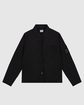 C.P. Company Дитяча чорна куртка з патчем логотипа CUS01TL3C001014