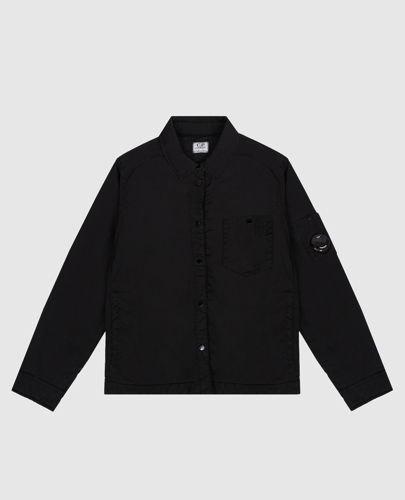 

Детская черная куртка с патчем логотипа, Черный, Куртки