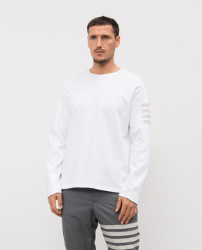Thom Browne Белый лонгслив с логотипом MJS245A07323