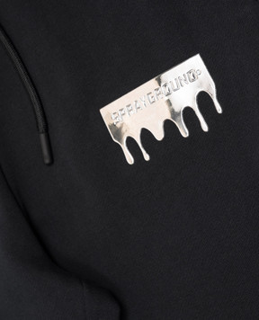 Sprayground Детские черные спортивные штаны с принтом SPY1574GBLK