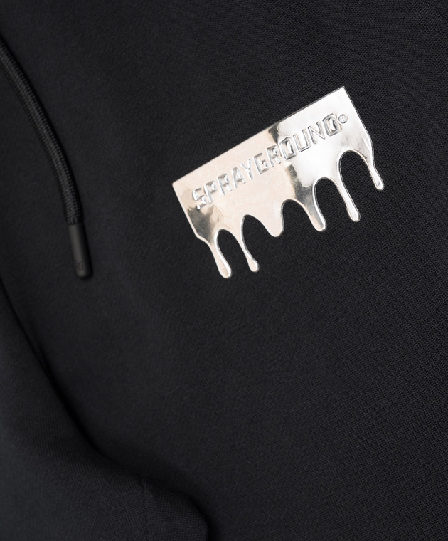 Sprayground Детские черные спортивные штаны с принтом SPY1574GBLK изображение 3