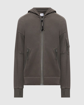 C.P. Company Спортивна куртка кольору хакі з патчем логотипа MSS716A005086W