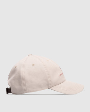 Brunello Cucinelli Сіра кепка з контрастною вишивкою логотипа M252D9850