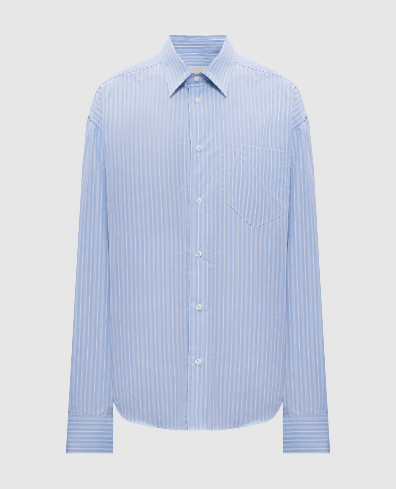 

Голубая рубашка в полоску, Голубой, Рубашки