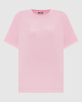 Versace Рожева футболка з логотипом 10231891A17209