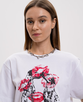 Reco Сріблясте кольє з кристалами CL1183P