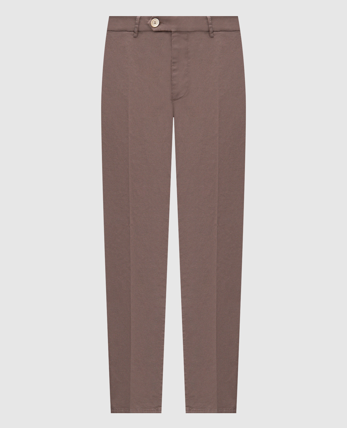 Коричневые брюки из хлопка