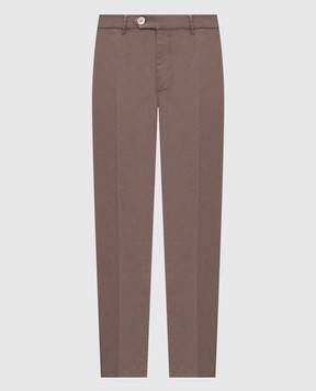 Brunello Cucinelli Коричневі штани з бавовни M289LI1770