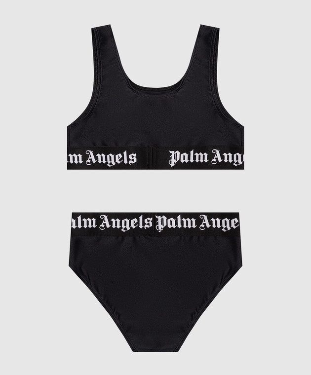 Palm Angels Детский черный купальник с узором логотипа PGFE002S26JER001 изображение 2