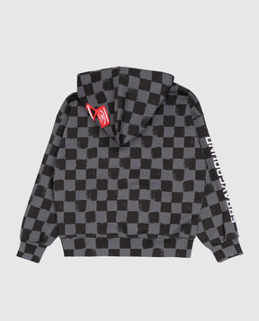 Sprayground Дитяче сіре худі в клітинку SPY1541G