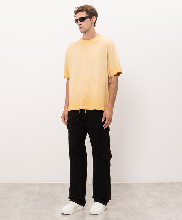 Off-White Желтая футболка Rugs Arrow 44MAA120F26J00X изображение 2