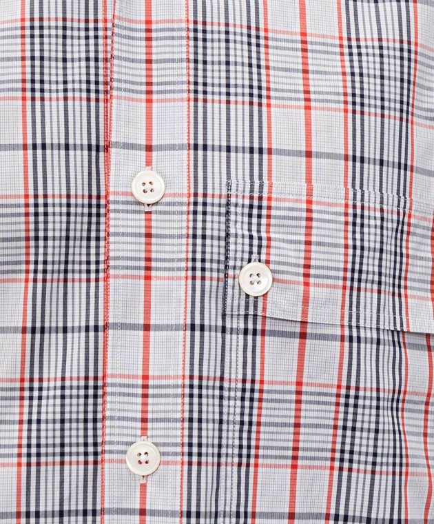 Thom Browne Рубашка в клетку MWL430OF1098 изображение 4