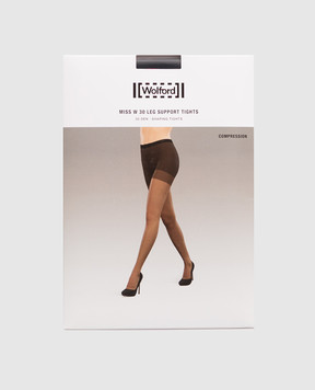 Wolford Колготи MISS W чорного кольору 30 den 11218