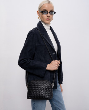 Dragon Черная кожаная сумка Fellini DGS68011