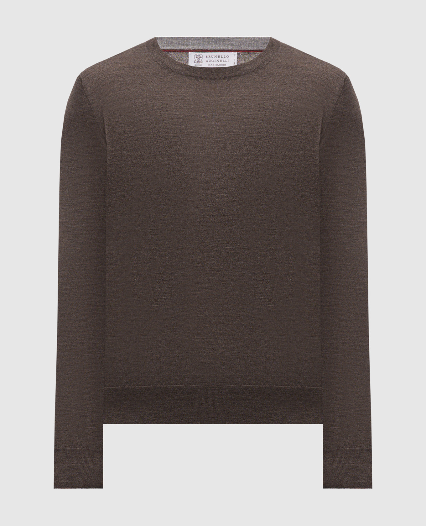 Джемпер коричневого цвета из шерсти и кашемира