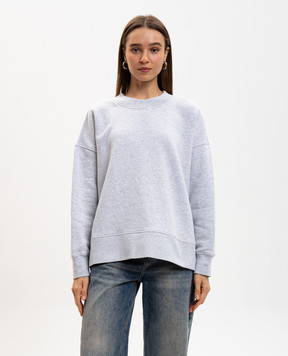 Palm Angels s Серый утепленный свитшот с принтом логотипа PWBA017C99FLE002