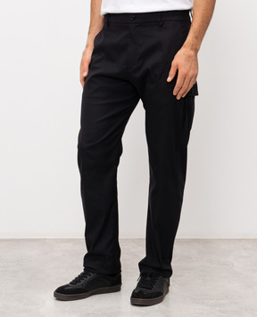 C.P. Company Metropolis Чорні штани карго LPA037A110407A