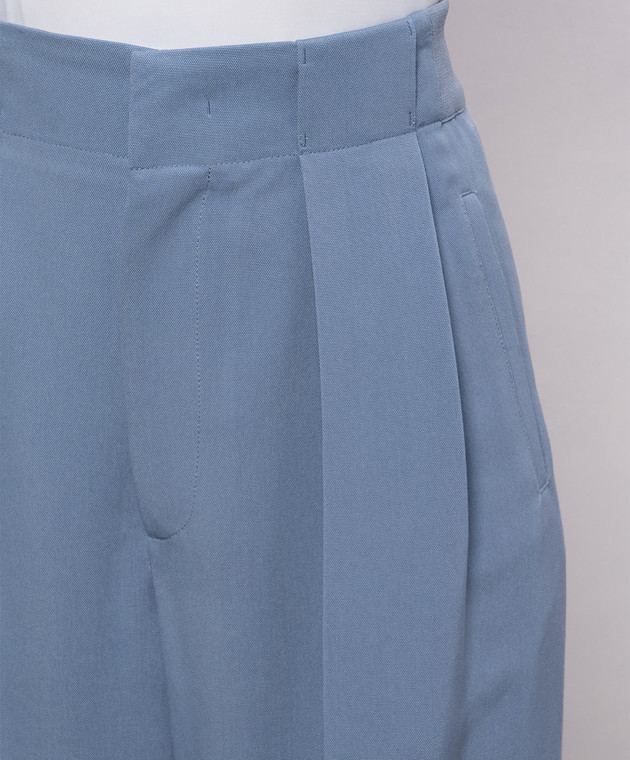 Victoria Beckham Блакитні штани 1326WTR007361A зображення 4