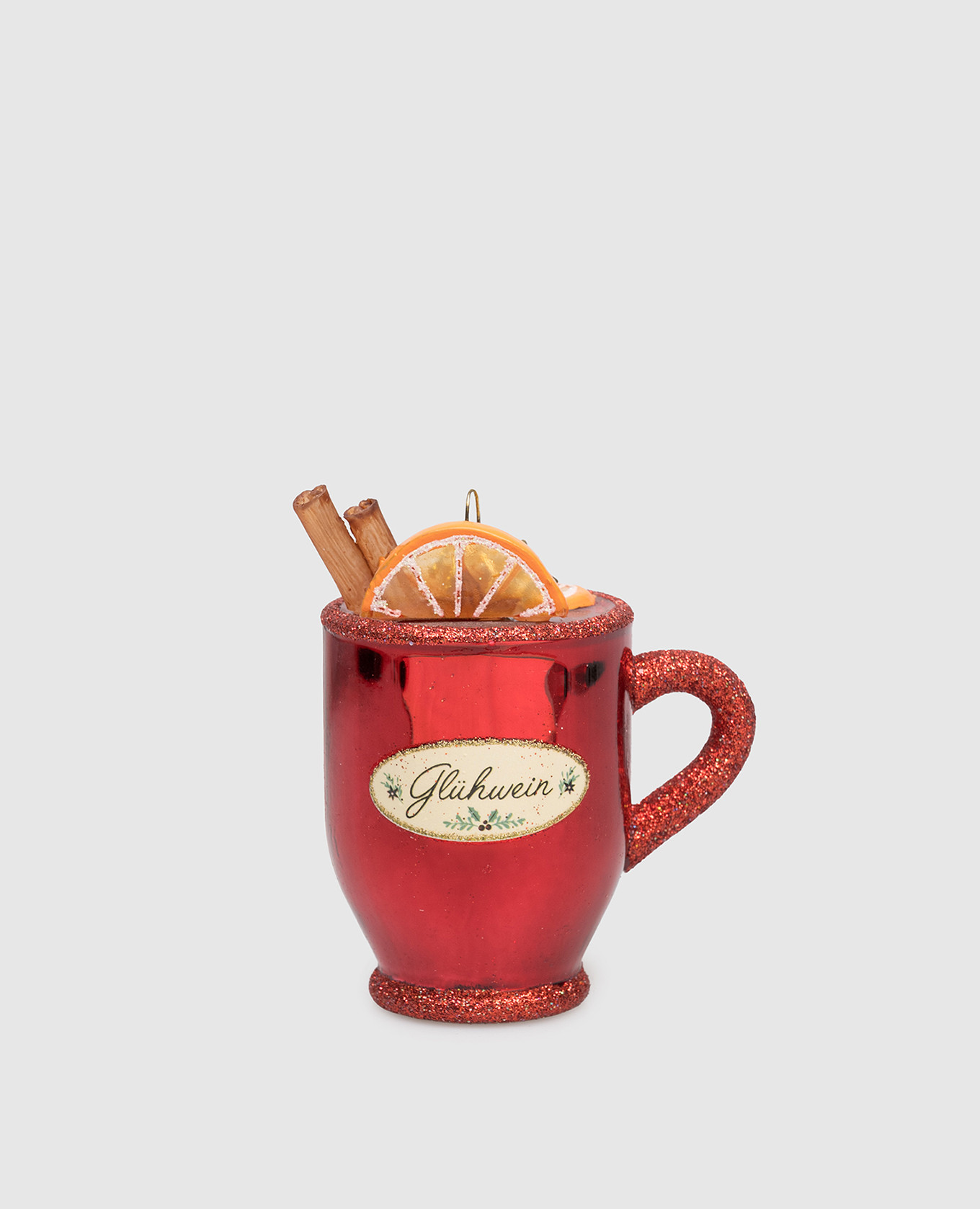 

Красная елковая игрушка Glühwein, Красный, Елочные украшения