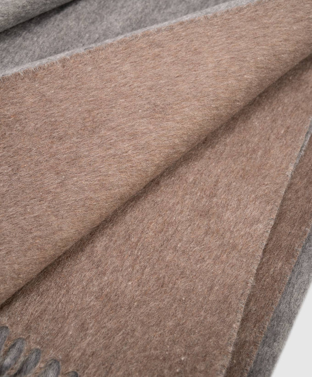 Brunello Cucinelli Двухсторонний плед из шелка MPAG90133L изображение 2