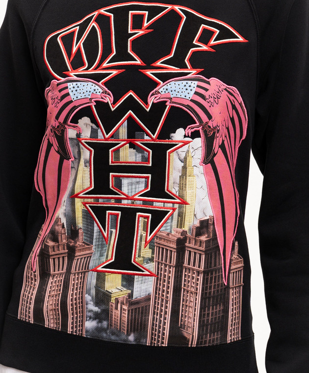 Off-White Черные худи Starcity 29E00294T изображение 5