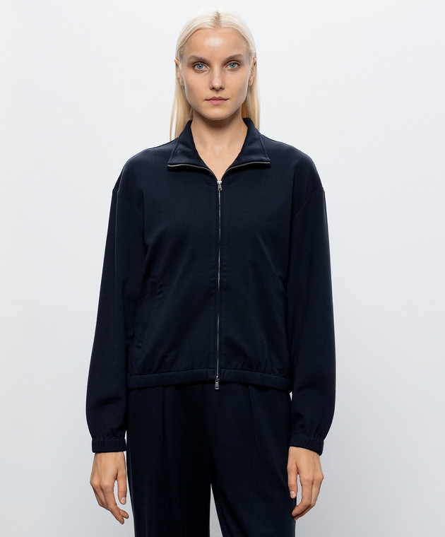 Max Mara Синя спортивна куртка LOSO MXMESPLOSO зображення 3
