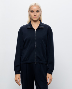 Max Mara Синяя спортивная куртка LOSO MXMESPLOSO
