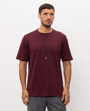 Brunello Cucinelli Футболка с принтом M0B138519