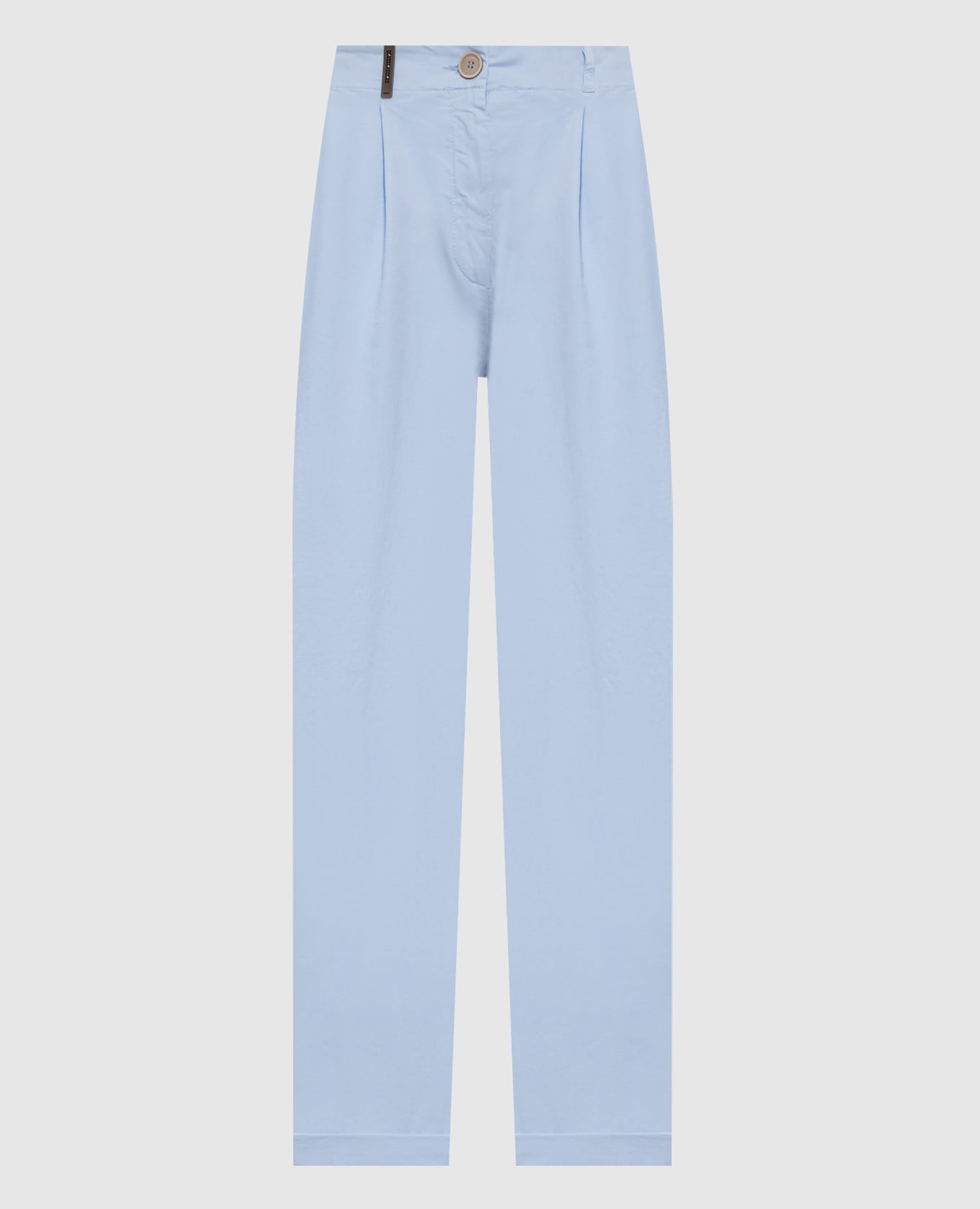 Голубые брюки с патчем