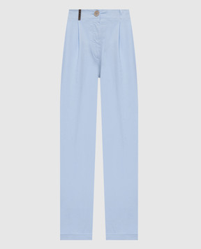 Peserico Блакитні штани з патчем A04987T2302481