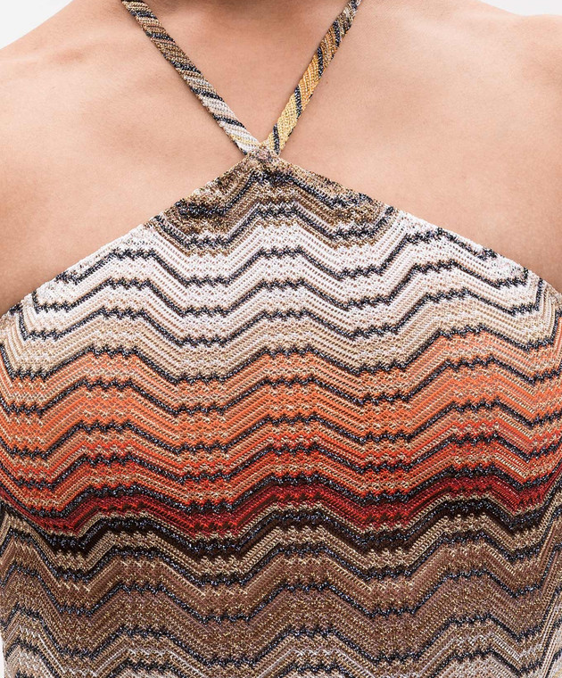 Missoni Топ у візерунок з відкритою спиною MC23SK01BR015D зображення 5